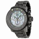 Invicta Sea Hunter Chronograph Platunum Mother of Pearl Dial Gunmetal Ion-plated Men's Watch 10770
