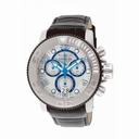 Invicta Sea Hunter Chronograph White Dial Black Leather Band Men's Watch 11166