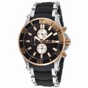 Invicta Sea Spider Chronograph Black Dial Black Polyurethane Men's Watch 13666