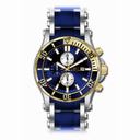 Invicta Sea Spider Chronograph Blue Dial Blue Polyurethane Men's Watch 13667