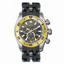 Invicta Sea Spider Chronograph Grey Dial Black Rubber Strap With Steel Inserts Men's Watch 13853