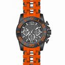 Invicta Sea Spider Chronograph Gunmetal Dial Orange Polyurethane Rubber Men's Watch 20286