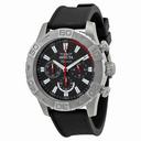 Invicta Signature Chronograph Black Dial Black Polyurethane Men's Watch 7490