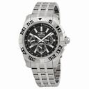 Invicta Signature II Black Dial Chronograph Stainless Steel Men's Watch 7301