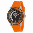 Invicta Signature II Black Dial Stainless Steel Orange Rubber Men's Watch