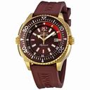 Invicta Signature II Brown Dial Brown Rubber Men's Watch 7357