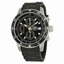 Invicta Signature II Chronograph Black Dial Black Rubber Men's Watch 7394
