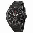Invicta Signature II Chronograph Black Ion-plated Black Rubber Strap Men's Watch 7375