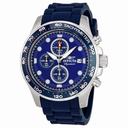 Invicta Signature II Chronograph Blue Dial Blue Rubber Strap Men's Watch 7372