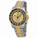Invicta Signature II Chronograph Gold Dial Two-tone Men's Watch 7408