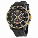 Invicta Signature II Chronograph Nautical Black Dial Black Rubber Men's Watch 7434