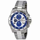 Invicta Signature II Chronograph Silver and Blue Dial Stianless Steel Men's Watch 7389