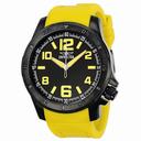 Invicta Specialty Black Dial Black IP Stainless Steel Yellow Rubber Men's Watch 1907