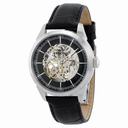 Invicta Specialty Black Skeleton Dial Black Leather Men's Watch 18130