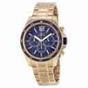 Invicta Specialty Blue Dial Chronograph Gold Tone Stainless Steel Men's Watch 13978