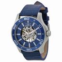 Invicta Specialty Blue Skeletal Dial Blue Leather Men's Watch 17259