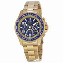 Invicta Specialty Chronograph Blue Dial Yellow Gold Ion-plated Men's Watch 14391