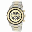 Invicta Specialty Chronograph Gold and Black Dial Two-tone Men's Watch 1011