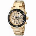 Invicta Specialty Chronograph Gold Dial 18kt Gold Ion-plated Watch 17754