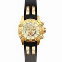 Invicta Specialty Chronograph Gold Dial Black Rubber Men's Watch 15858