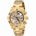 Invicta Specialty Chronograph Gold Dial Gold-plated Stainless Steel Men's Watch