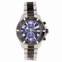 Invicta Specialty Dyno Chronograph Black and Blue Carbon Fiber Dial Two-tone Men's Watch 18051