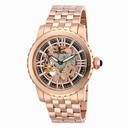 Invicta Specialty Gold-tone Skeletal Dial Rose Gold-tone Ion Plated Stainless Steel Men's Watch 14554