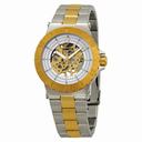 Invicta Specialty Mechanical White Skeletal Dial Two-tone Ladies Watch 17249