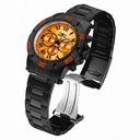 Invicta Specialty Orange Dial Black Tone Men's Stainless Steel Watch 19705