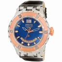 Invicta Specialty Reserve Blue Dial Black Leather Men's Watch 10097