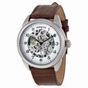Invicta Specialty Silver Skeleton Dial Brown Leather Men's Watch 17187