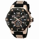 Invicta Speedway Chronograph Black Dial Black Polyurethane Men's Watch 17201