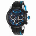 Invicta Speedway Chronograph Black Dial Black Silicone Men's Watch 17193