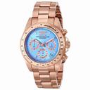 Invicta Speedway Chronograph Blue Dial Rose Gold-plated Ladies Watch 16658