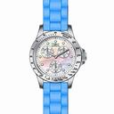 Invicta Speedway Multi-Function Mother of Pearl Dial Blue Silicone Ladies Watch 21970