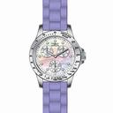 Invicta Speedway Multi-Function Mother of Pearl Dial Purple Silicone Ladies Watch 21969