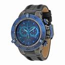 Invicta Subaqua Chronograph Black Mother of Pearl Dial Black Leather Men's Watch 18449