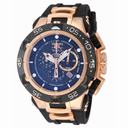Invicta Subaqua Chronograph Blue Dial Gold-tone Ion Plated Men's Watch 12888
