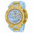 Invicta Subaqua Chronograph Blue Mother of Pearl Dial Blue Polyurethane Ladies Watch 17237