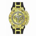 Invicta Subaqua Chronograph Gold Dial Black Polyurethane Men's Watch 15926