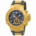 Invicta Subaqua Chronograph Gunmetal Dial Grey Polyurethane Men's Watch 15801