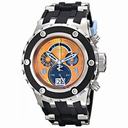 Invicta Subaqua Chronograph Orange Dial Black Silicone Men's Watch 16253