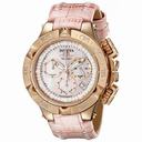 Invicta Subaqua Chronograph Pink Mother of Pearl Dial Pink Leather Ladies Watch 17230