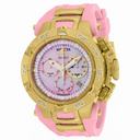Invicta Subaqua Chronograph Pink Mother of Pearl Dial Pink Polyurethane Ladies Watch 17236