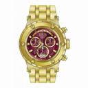 Invicta Subaqua Chronograph Red Dial Gold-plated Men's Wartch 80490