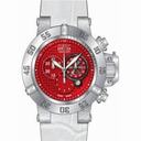 Invicta  Subaqua Chronograph Red Dial White Leather Men's Watch 80661