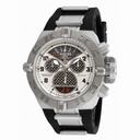 Invicta Subaqua Chronograph Silver Dial Black Polyurethane Men's Watch 16308