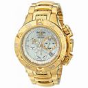 Invicta Subaqua Chronograph White Mother of Pearl Dial Gold-plated Ladies Watch 17222