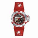 Invicta Subaqua Mechanical Red Skeleton Red Silicone Ladies Watch 17133
