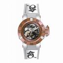 Invicta Subaqua Mechanical Rose Skeleton Silver Silicone Ladies Watch 17141